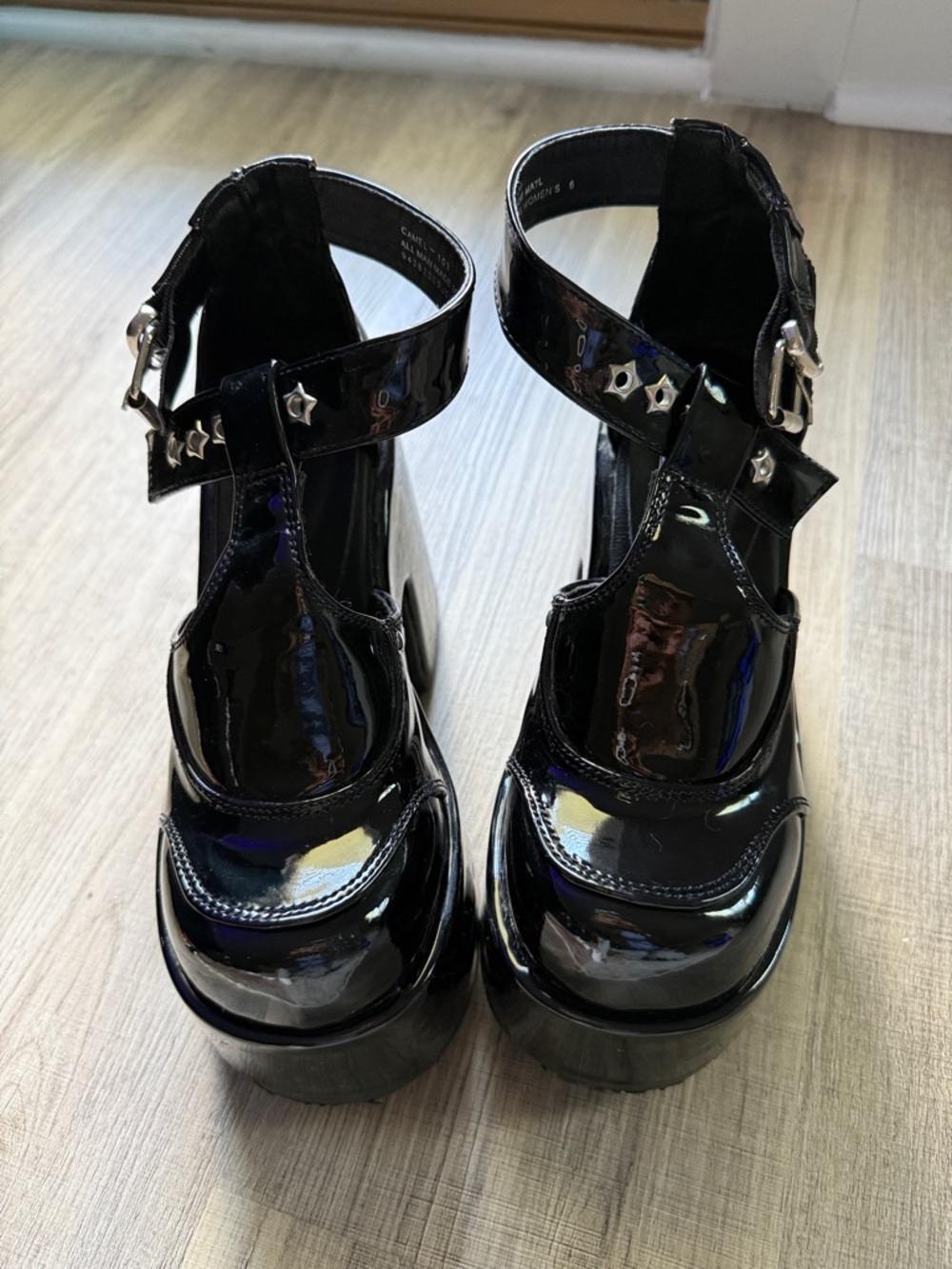 Demonia Black Mary Jane Platform s